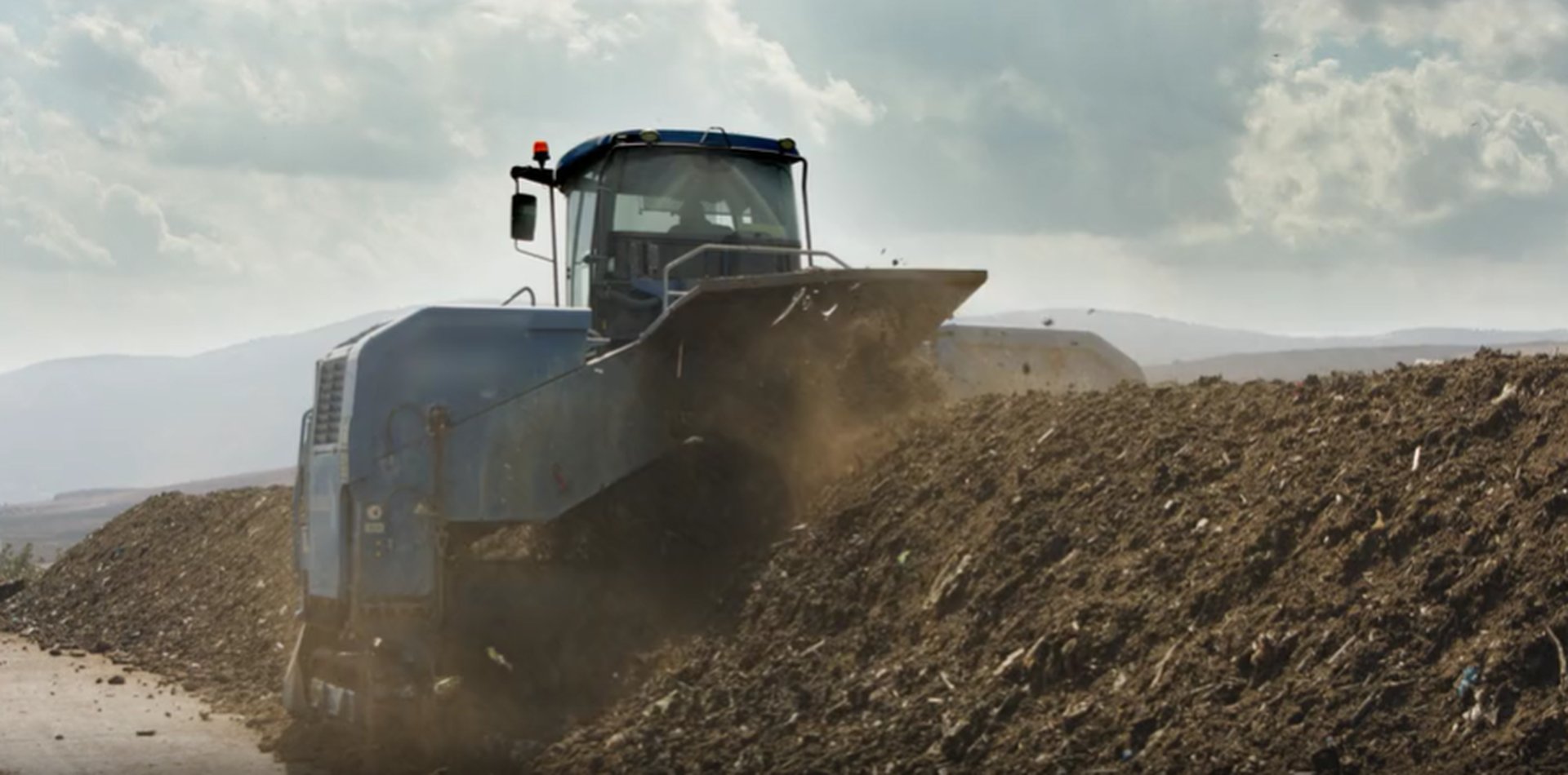 Compost windrows